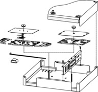 Telegärtner LWL-Mini-Wandverteiler B/H/T 320x280x54mm 100022178