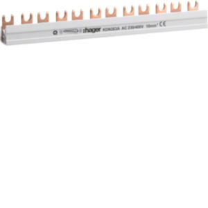 Hager Phasenschiene 2P,10qmm,12mod,Gabel KDN263A