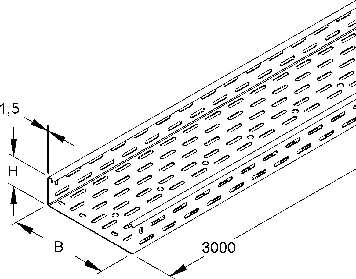 3 M Niedax Kabelrinne RS 60.400