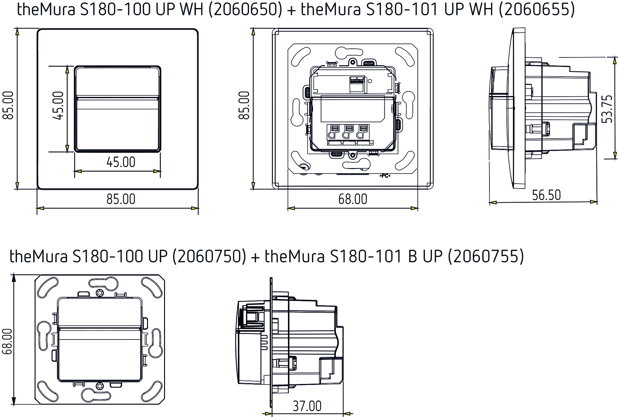 Theben Präsenzmelder theMura S180-101UPWH