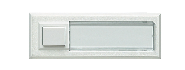 Grothe Klingeltaster AP 1fach 32x90x18mm,ws,bel. ETA 2132A