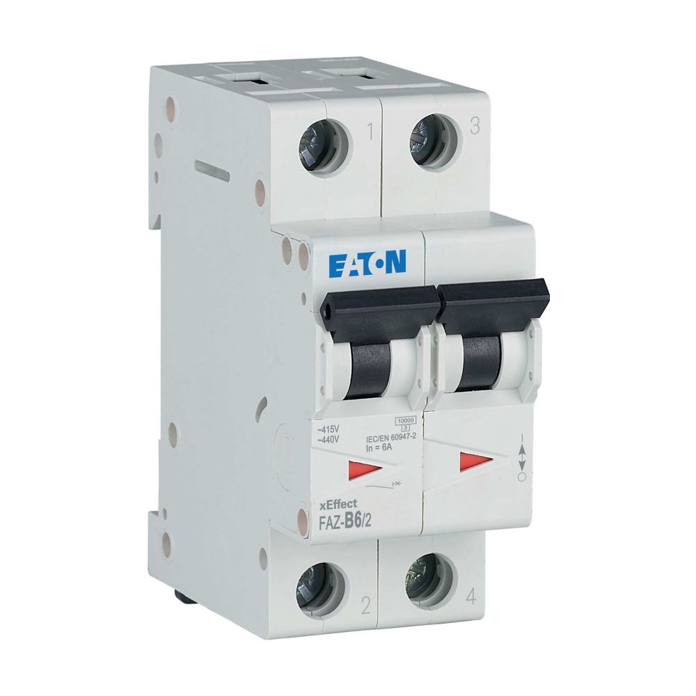 Eaton (Moeller) Leitungsschutzschalter B 6A, 2p FAZ-B6/2