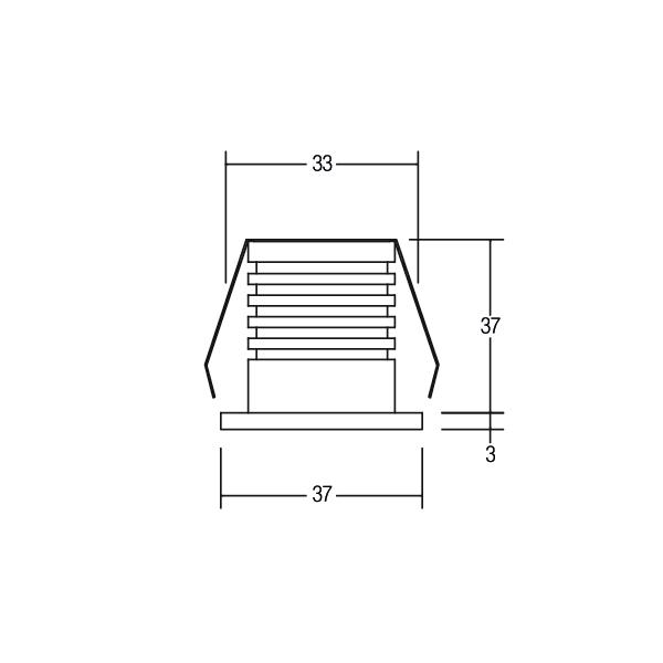 Brumberg Leuchten LED-Lichtpunkt 700mA rund IP65 ww 12053173