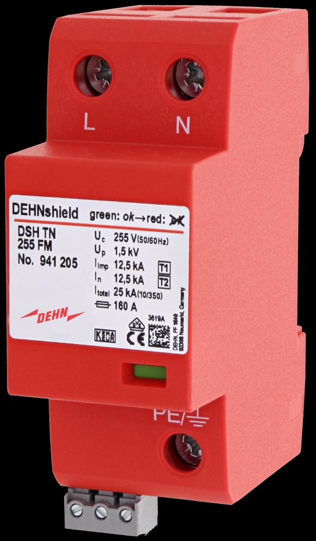 DEHN Kombiableiter DEHNshield Typ 1+2, 1-p. TN Sys DSH TN 255 FM