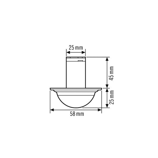 ESYLUX Deckenbewegungsmelder EB, 360 Grad MD-C 360i/12 mini