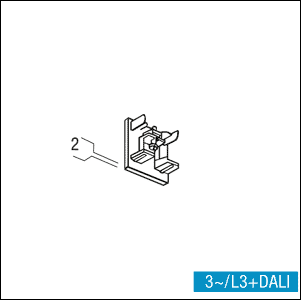 Zumtobel Group Abschlussplatte 3ph ws S2 801240