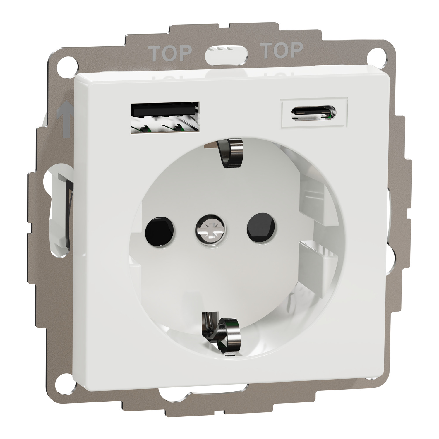 Elso Steckdose mit BRS und USB TypA+C 3ATPb Joy rws ELG365354 Elso Steckdose mit BRS und USB TypA+C 3ATPb Joy rws ELG365354