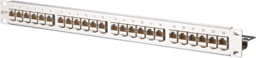 Metz Connect 24-Port Panel E-DAT Modul 1HE Edst bestückt TN EDATmod-MP24-Edst