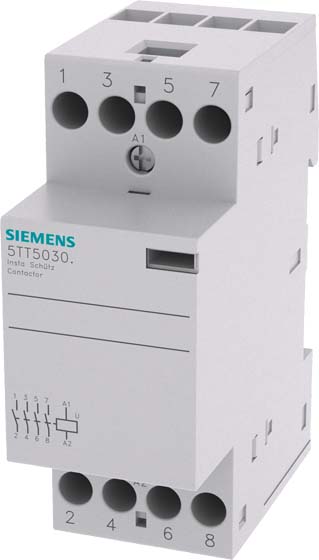 Siemens Dig.Industr. Installationsschütz 4S 230VAC 25A 24ACDC 5TT5030-2