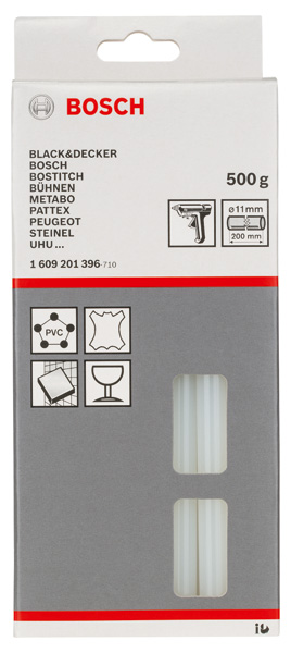 Bosch Power Tools Schmelzkleber, 11 x 200 mm 500 g transparent 1609201396