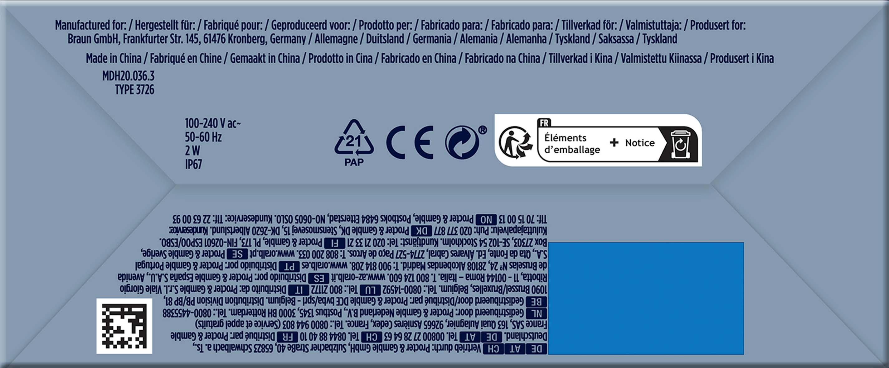 Procter&Gamble Braun Munddusche AquaCare 6 ws