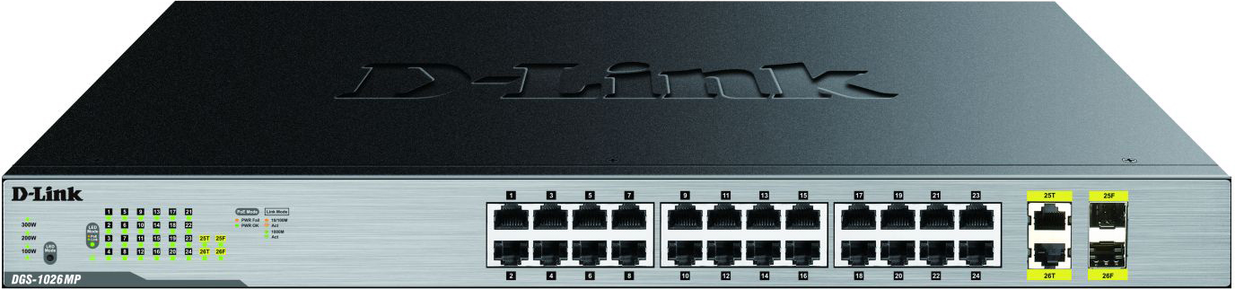 DLink Deutschland 26-Port Gigabit Switch Layer2 PoE DGS-1026MP