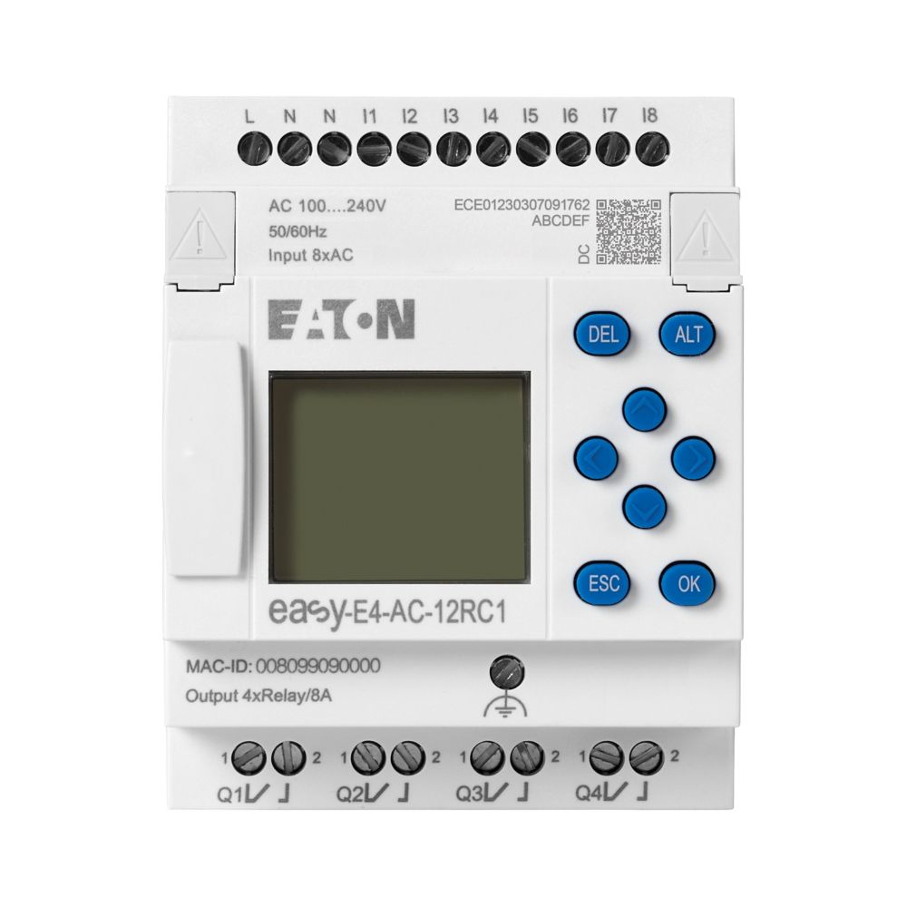 Eaton (Moeller) Steuerrelais 8 digitale Eingänge EASY-E4-AC-12RC1