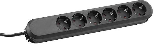 Bachmann Tischsteckdose 6f. 1,50m sw 381.147K