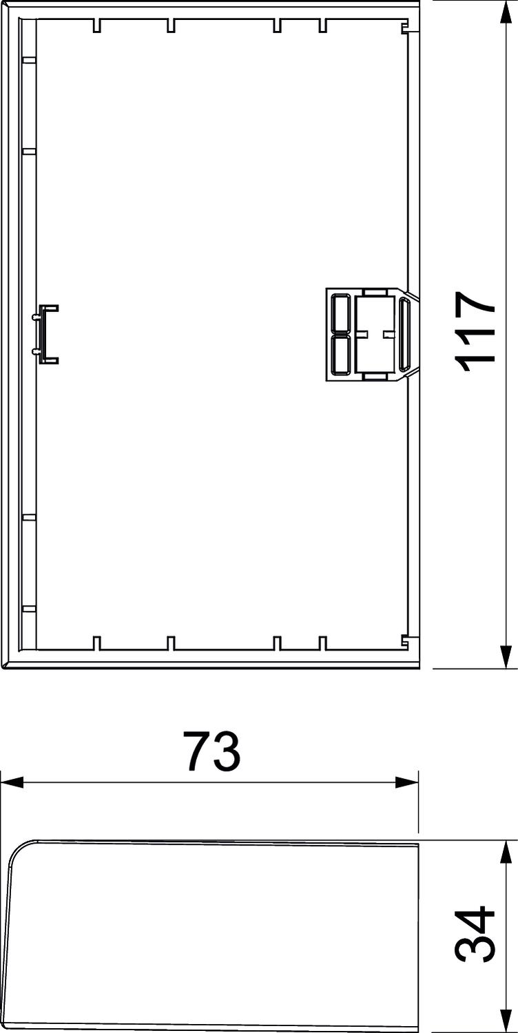 OBO Bettermann Vertr SIGNA BASE Endstück 70x110, RAL9010 BRK ES70110 rws