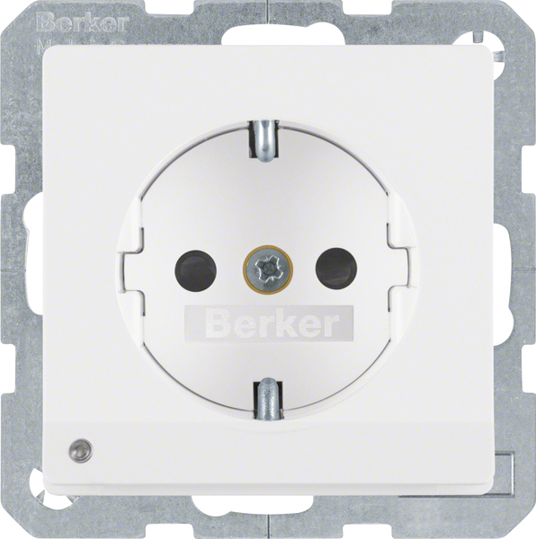 Berker SCHUKO-Steckdose pows/sa LED-Orientierg-licht 41096089