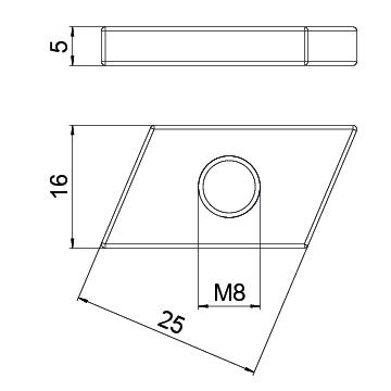 100 STK OBO Bettermann Vertr Gleitmutter M8, für Profilsch. ACMSN M8 ZL 100 STK OBO Bettermann Vertr Gleitmutter M8, für Profilsch. ACMSN M8 ZL