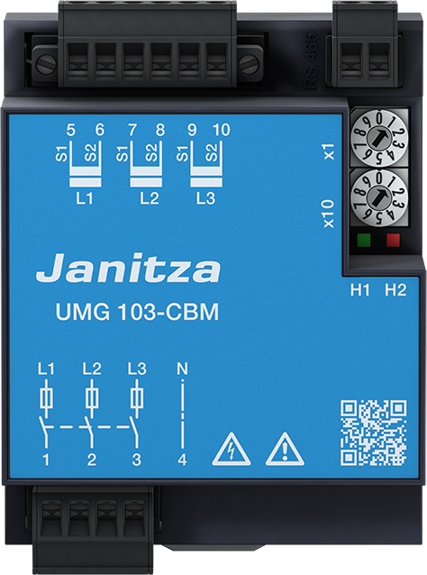 Janitza Electronic Universalmessgerät L-N:80-240VAC UMG 103-CBM