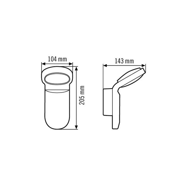 ESYLUX ESYLUX LED-Strahler 3000K, ws OLWL100OP900830WH