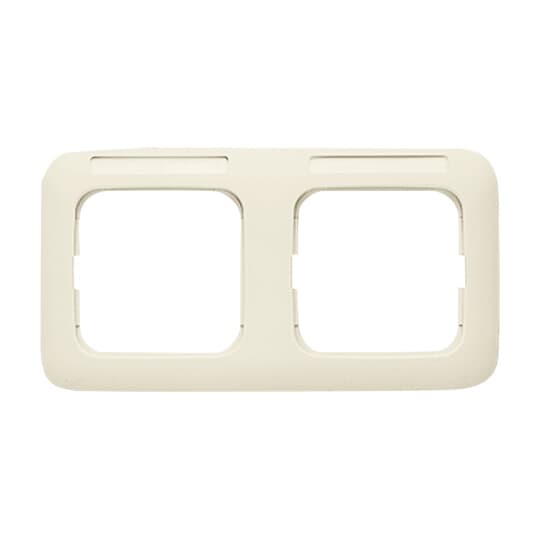 Busch-Jaeger Rahmen 2-fach weiß, waage. Sichtf. 1732 NS-212