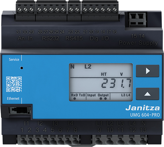 Janitza Electronic Netzanalysator UL 95..240VAC,135..340D UMG 604E-PRO230V(UL)