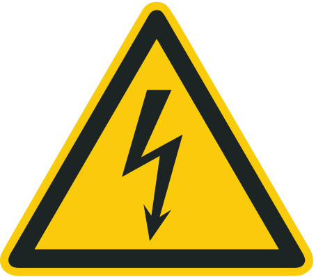 Cimco Werkzeuge WZ Warn. elektr. Spannung Gr. 100x100x1 182720