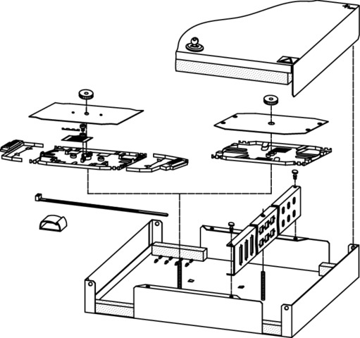 Telegärtner LWL-Mini-Wandverteiler B/H/T 320x280x54mm 100022178