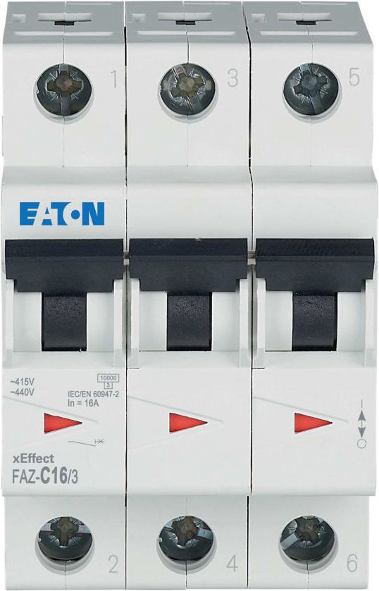 Eaton Leitungsschutzschalter C 16A, 3p FAZ-C16/3