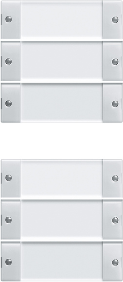 Gira Wippenset 6-fach rws/gl 213603