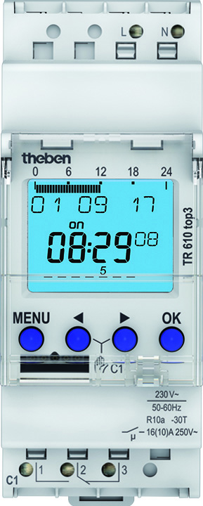 Theben Digitale Zeitschaltuhr Wochenprogramm TR 610 top3