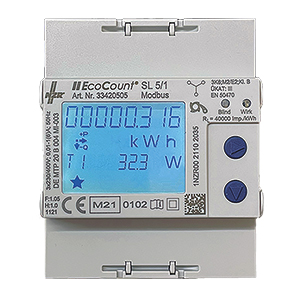 NZR Elektr.Hutschienenzähler 5//1A S0, MID EcoCount SL#33420205