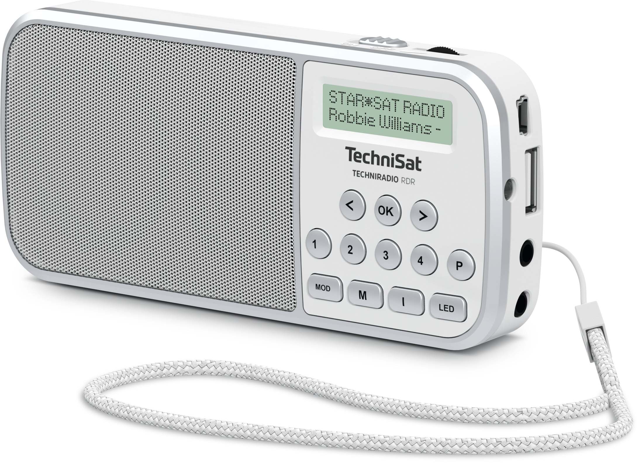 TechniSat DAB+ Taschenradio UKW/USB/LED-Lampe TECHNIRADIORDR ws