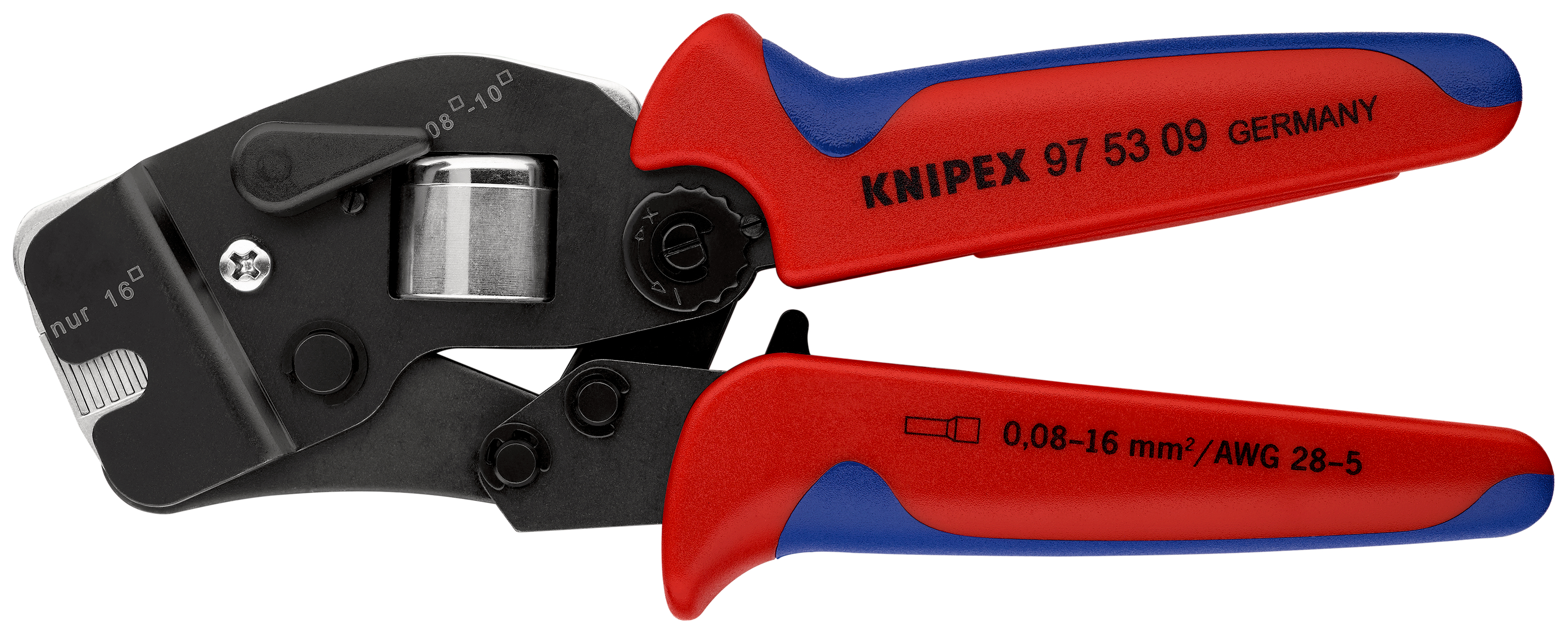 Knipex-Werk Crimpzange f.Aderendh. 190mm 97 53 09 SB