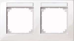 Merten M-PLAN-Rahmen 2f. beschriftbar, waager 514219