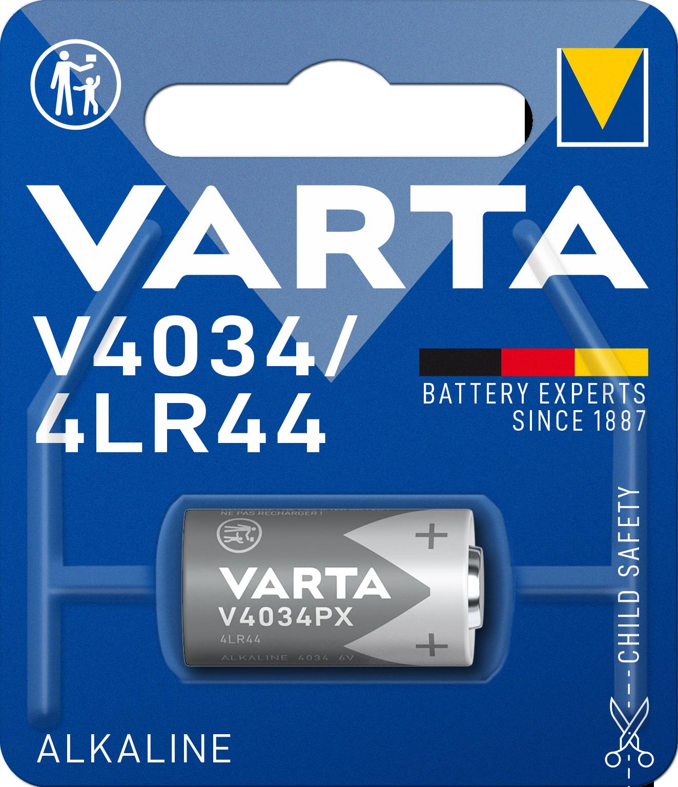 Varta Cons.Varta Batterie Electronics 6,0V/100mAh/Alkali V 4034 PX Bli.1