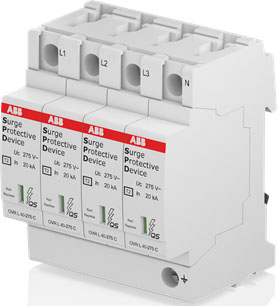 ABB Stotz S&J Überspannungsschutz Typ2 TN-S 4P 40kA OVRT24L40-275PQ