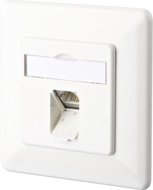 Metz Connect Anschlussdose C6A UP 1xRJ45,UP,rws TN EDATC6A-1UP-rws