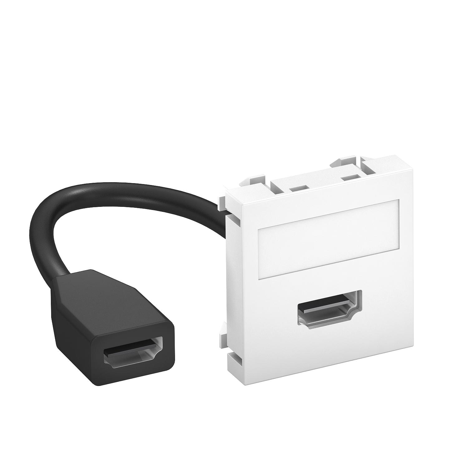 OBO Bettermann Vertr Multimediaträger HDMI 45x45mm rws MTG-HD F RW1