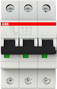 ABB Stotz S&J Sicherungsautomat 6kA 32A C 3p S203-C32