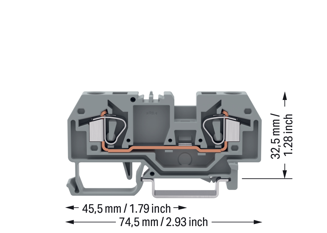 WAGO GmbH & Co. KG Durchgangsklemme gr 0,2-6qmm 282-901