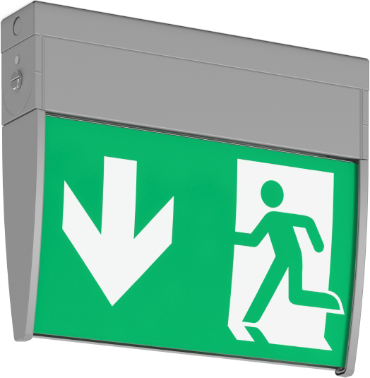 RZB Zimmermann LED-Rettungszeichenleuchte silber 652219.004