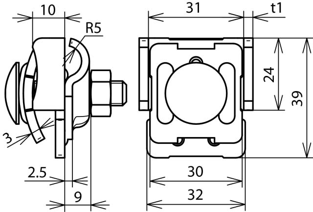 DEHN Falzklemme NIRO 0,7-8mm FKKB610KBF078V2A