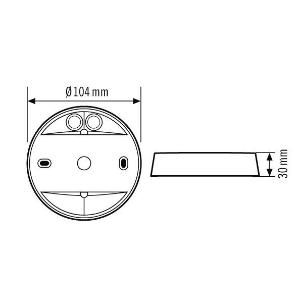 ESYLUX ESYLUX AP-Dose-C ws IP 54 COMPACT #EP10425905