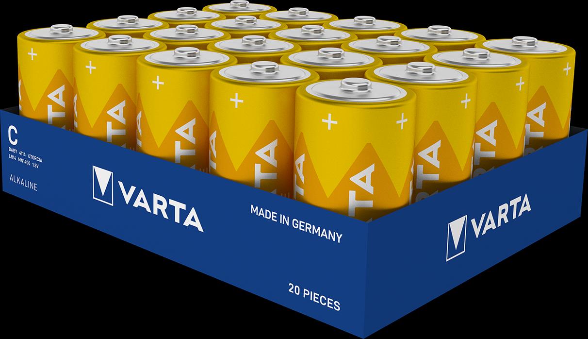 20 STK Varta Cons.Varta Batterie Longlife C Baby, R14, Al-Mn 4114 Stk.1