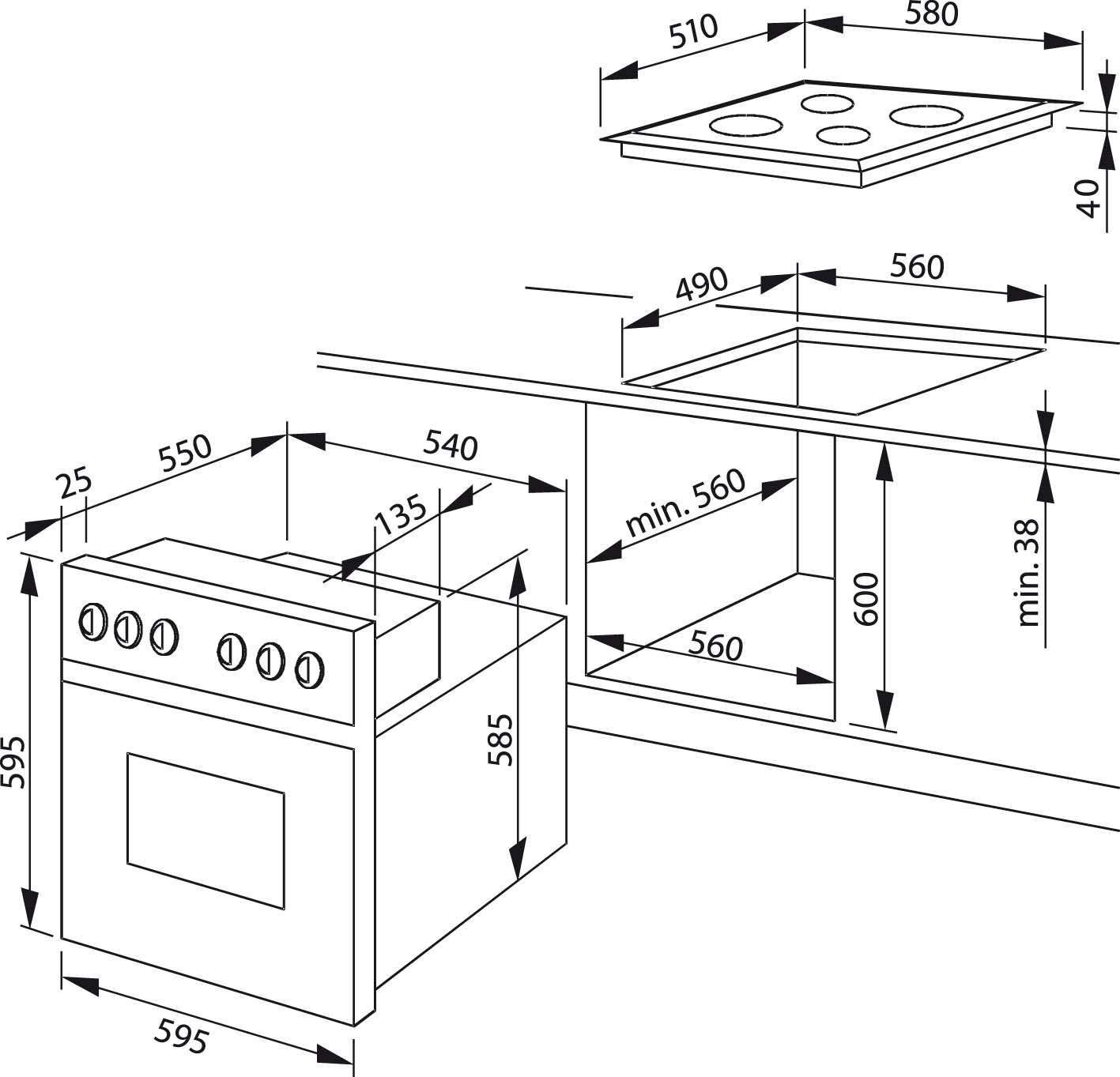 Amica EB-Herdset FineDesign,K4.1,ws EHE 932 000 W