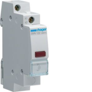 Hager LED-Leuchtmelder rot,230VAC SVN122