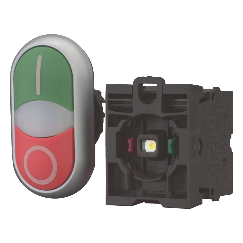 Eaton (Moeller) Doppeldrucktaster X1/X0/K11/230-W M22-DDL-GR #216509 Eaton (Moeller) Doppeldrucktaster X1/X0/K11/230-W M22-DDL-GR #216509