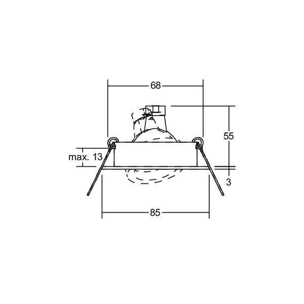 Brumberg Leuchten EB-Downlight 50W GX5,3 ws 3261.07 Brumberg Leuchten EB-Downlight 50W GX5,3 ws 3261.07