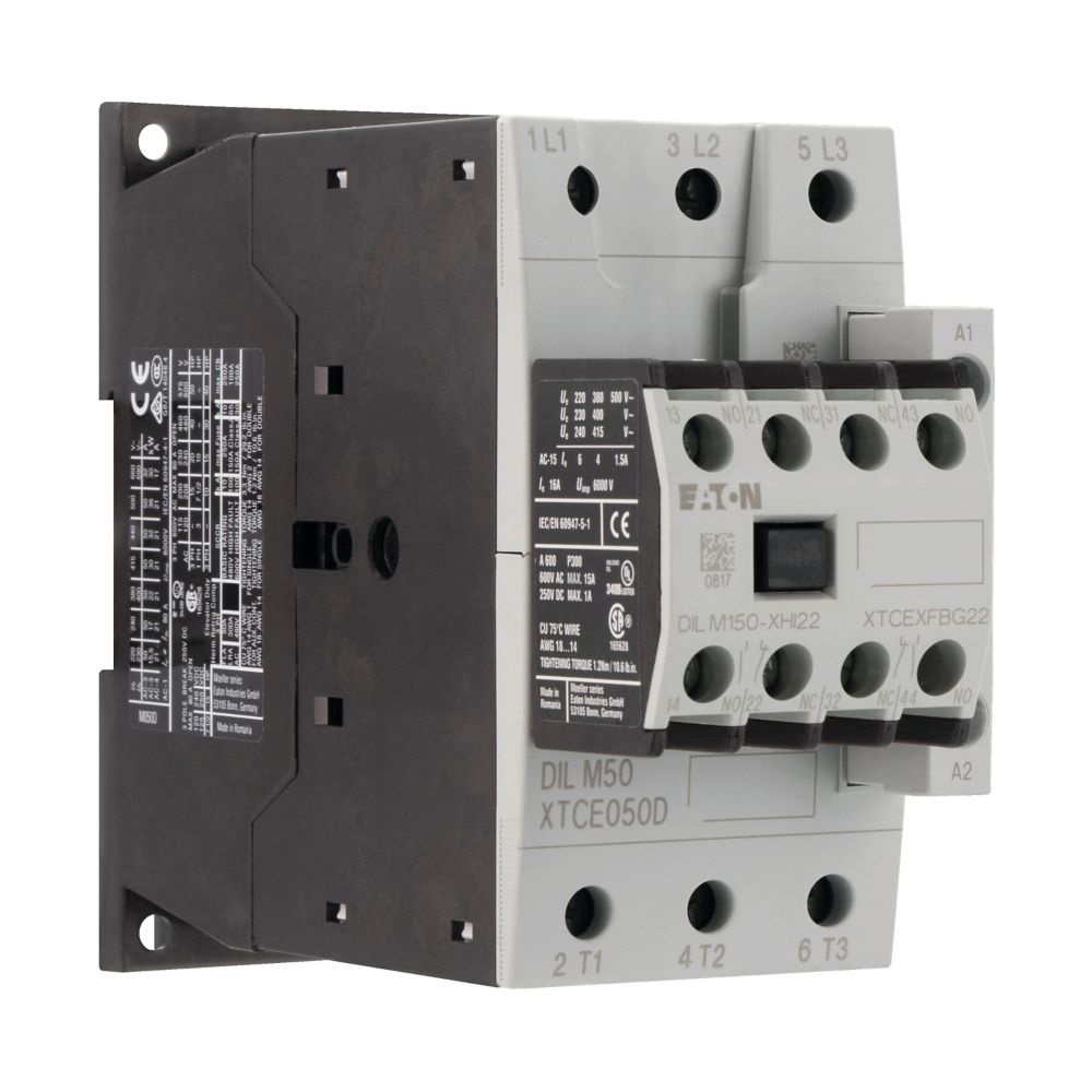 Eaton (Moeller) Leistungsschütz 22kW/400V,AC DILM50-22(230V50HZ) Eaton (Moeller) Leistungsschütz 22kW/400V,AC DILM50-22(230V50HZ)