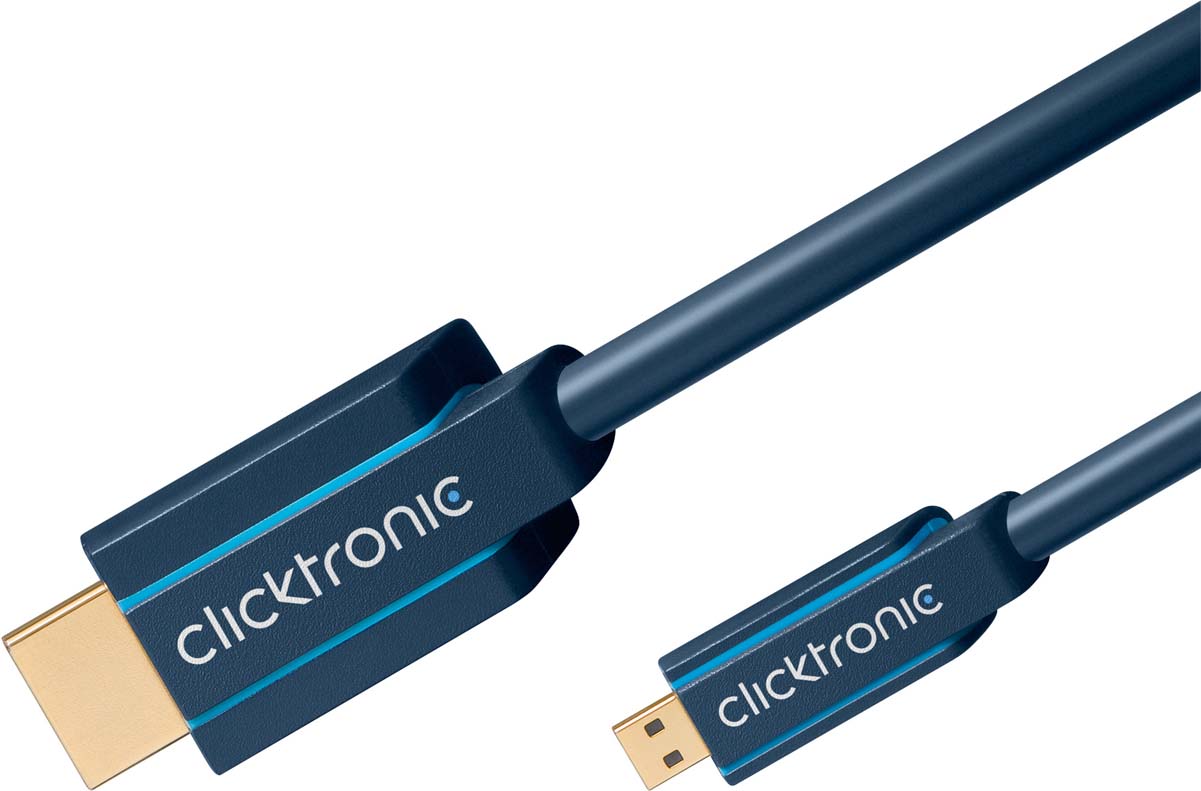 Wentronic Micro-HDMI-Adapterkabel 2m,Ethernet 70328